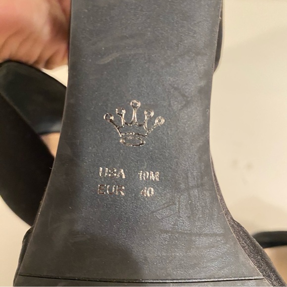 Nina New York Black Emiko Ornamented Wedge           Size 10M - Picture 8 of 8